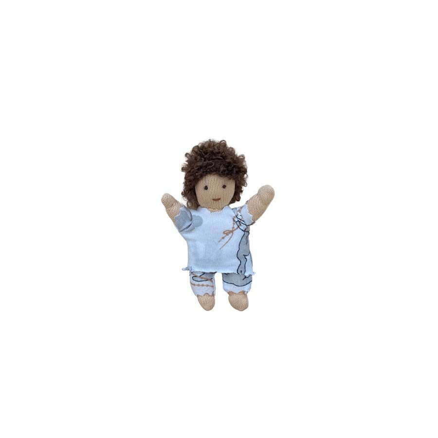 Mini Waldorf Bebeği - El Yapımı - Doğal Oyuncak - Waldorf - Reloved