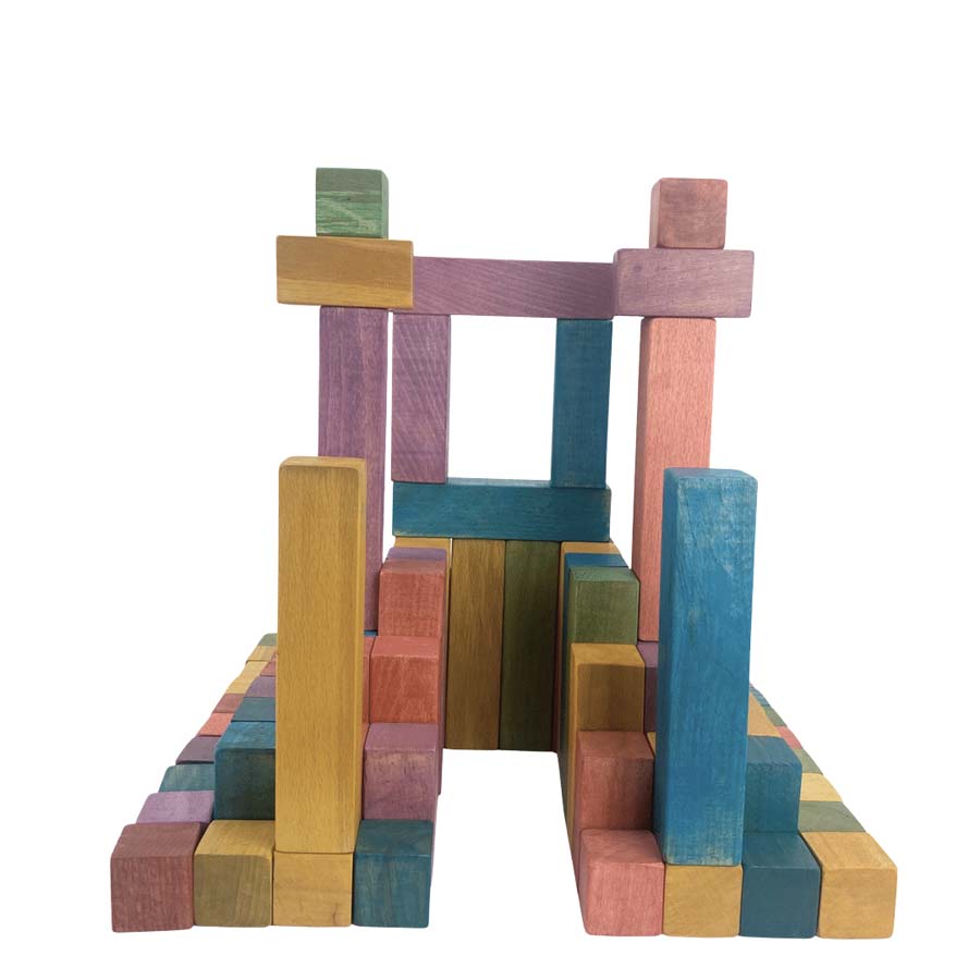 Ahşap Bloklar - Doğal Oyuncak - Montessori - Waldorf - Reggio Emillia - Reloved