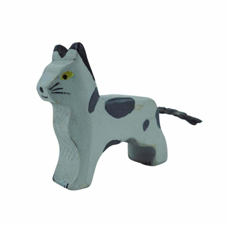 Ahşap Kedi - Doğal Oyuncak - Ahşap Oyuncak - Waldorf - Montessori - Bebek Oyuncağı - Reloved